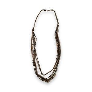 Loft Ann Taylor Multi-Strand Layered Long Statement Neclace